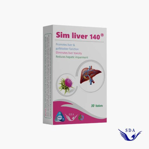قرص سیم لیور 140 Simliver سیمرغ دارو جهت بهبود عملکرد کبد و کیسه صفرا