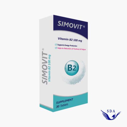 قرص سیموویت ویتامین ب 2 Simovit Vitamin B سیمرغ دارو کمک به تولید انرژی و کاهش خستگی