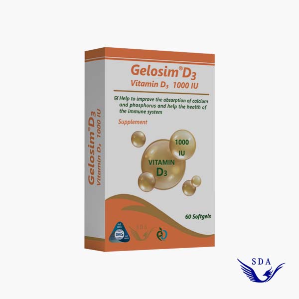 ژلوسیم ویتامین Gelosim D3 سیمرغ دارو