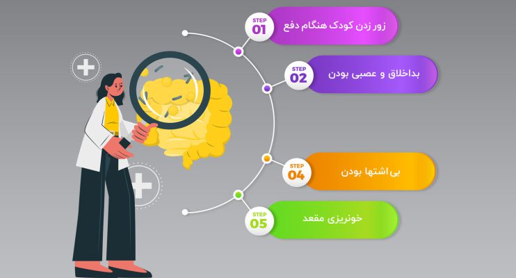 علائم یبوست نوزادان