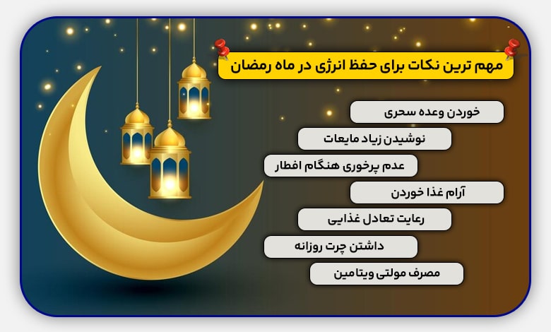 حفظ انرژی در ماه رمضان