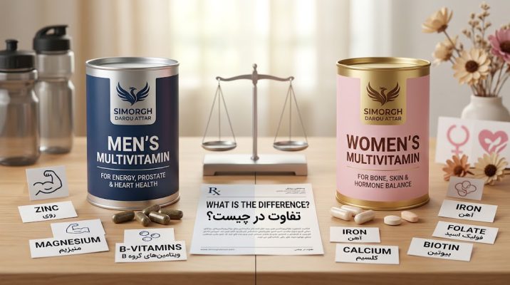 تفاوت مولتی‌ویتامین مردانه و زنانه چیست؟